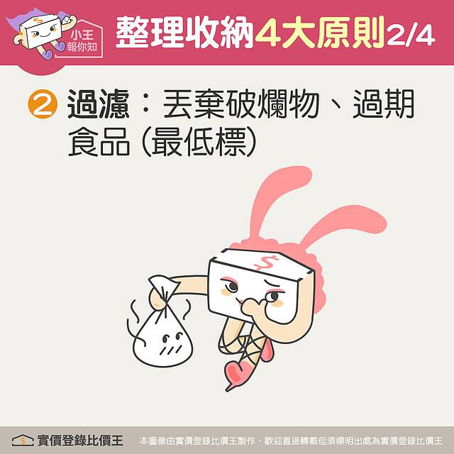 整理收納四大原則:過濾